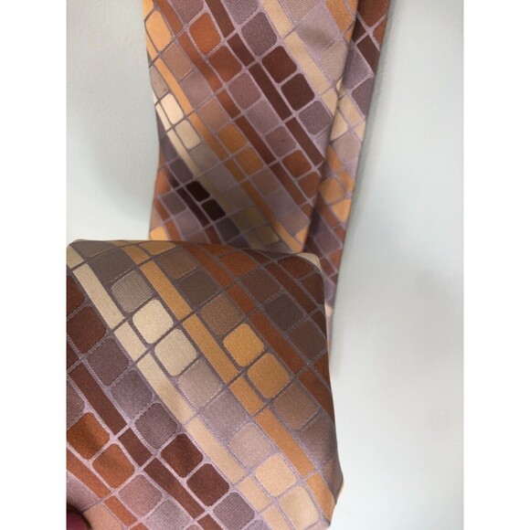 Bugatti Men's Tie Bundle Lot Tan Gray Brown - Picture 5 of 5